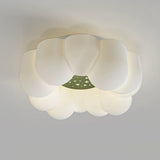 Whimsical White Cloud LED Flush Mount Ceiling Light Image - 3