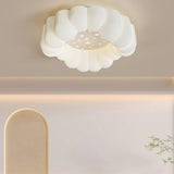 Whimsical White Cloud LED Flush Mount Ceiling Light Image - 7