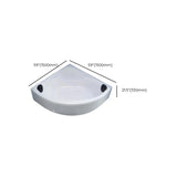 Whirlpool Shell Corner Bathtub Acrylic White Spacious Storage Image - 15