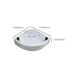 Whirlpool Shell Corner Bathtub Acrylic White Spacious Storage Image - 18