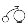 Minimalist Bike LED Metal Bedside Lamp Black/White Image - 2