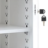 White 4 Drawers Steel Small Filing Cabinet Storage Image - 10