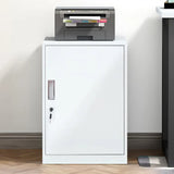 White 4 Drawers Steel Small Filing Cabinet Storage Image - 2