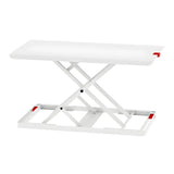 White Adjustable Foldable Steel Standing Desk Converter Image - 5