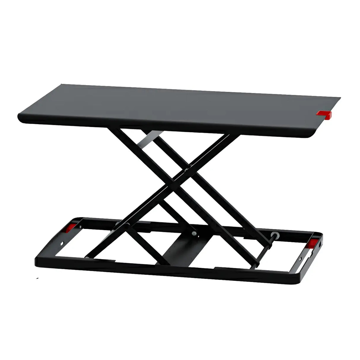 White Adjustable Foldable Steel Standing Desk Converter Image - 6