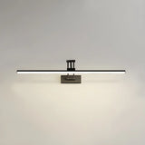 White Adjustable Modern Linear Metal Vanity Light Image - 11