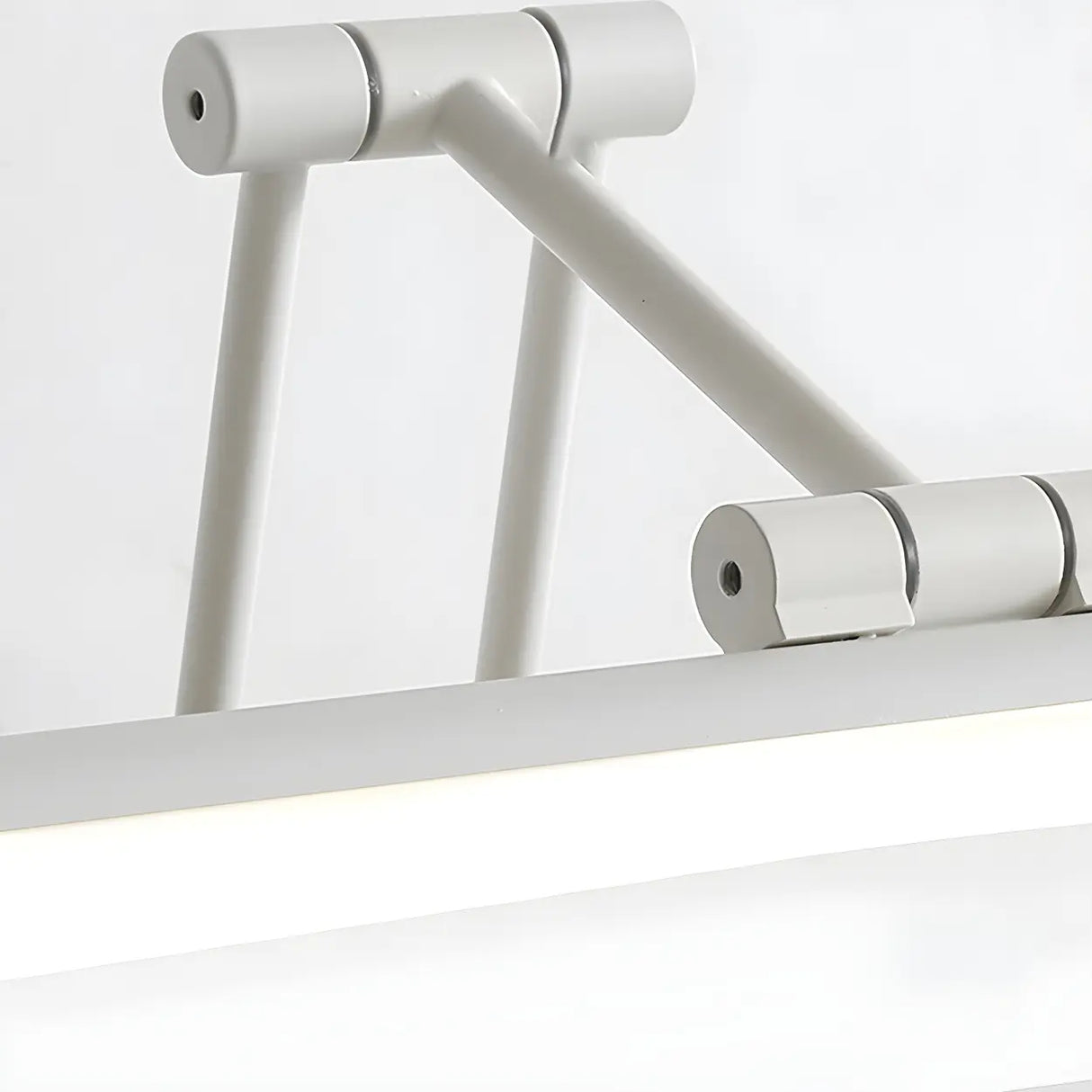 White Adjustable Modern Linear Metal Vanity Light Image - 12