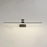 White Adjustable Modern Linear Metal Vanity Light Image - 13