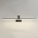 White Adjustable Modern Linear Metal Vanity Light Image - 14