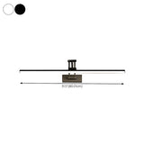 White Adjustable Modern Linear Metal Vanity Light Image - 16