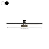 White Adjustable Modern Linear Metal Vanity Light Image - 17