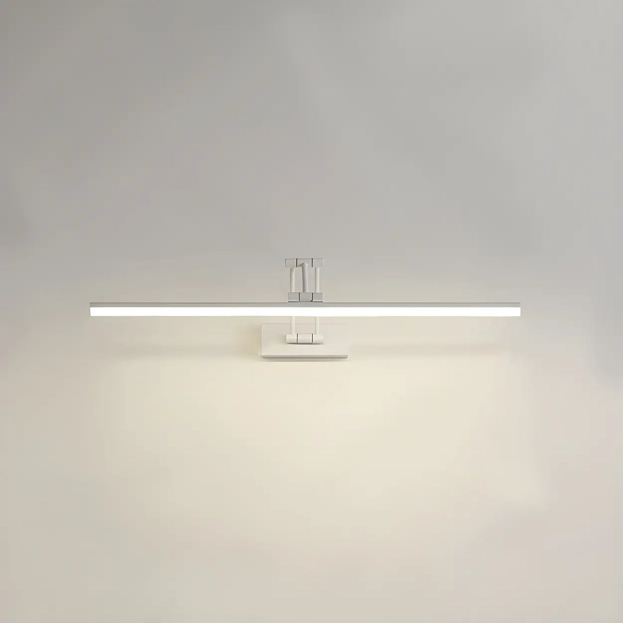 White Adjustable Modern Linear Metal Vanity Light Image - 2