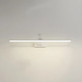 White Adjustable Modern Linear Metal Vanity Light Image - 3