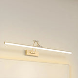 White Adjustable Modern Linear Metal Vanity Light Image - 8