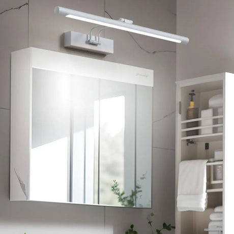 White Adjustable Simple Linear Bathroom Vanity Light Image - 1