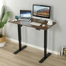 White Adjustable Wood T-Shape Standing Desk Converter Image - 3