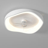 White Bedroom 3 Blades LED Ceiling Fan with Light Image - 6