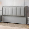 White-Dark Gray Rectangular Upholstered Headboard Image - 3