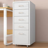 White Drawer Storage Steel Sliding Filing Cabinets Image - 13