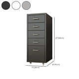 White Drawer Storage Steel Sliding Filing Cabinets Image - 15