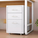 White Drawer Storage Steel Sliding Filing Cabinets Image - 2