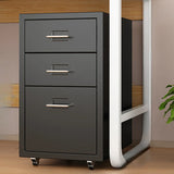 White Drawer Storage Steel Sliding Filing Cabinets Image - 3