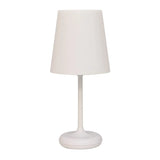 White Elegant Minimalist Wine Glass Shape Table Lamp Image - 5