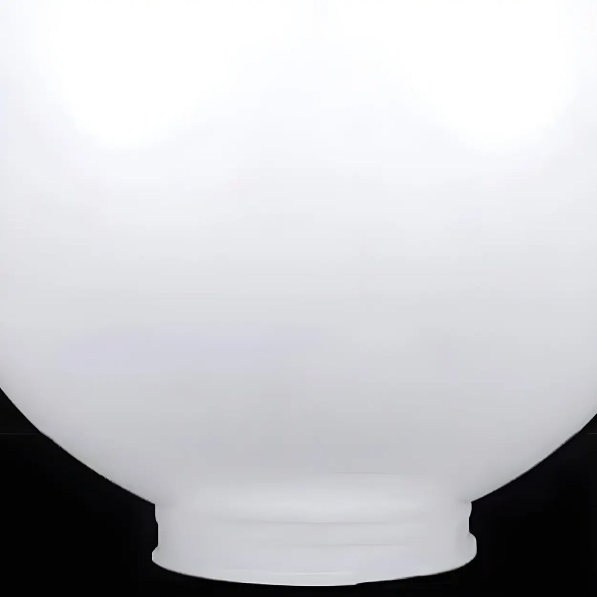 White Fashion Minimalist Globe Outdoor Post Table Lamp Image - 8