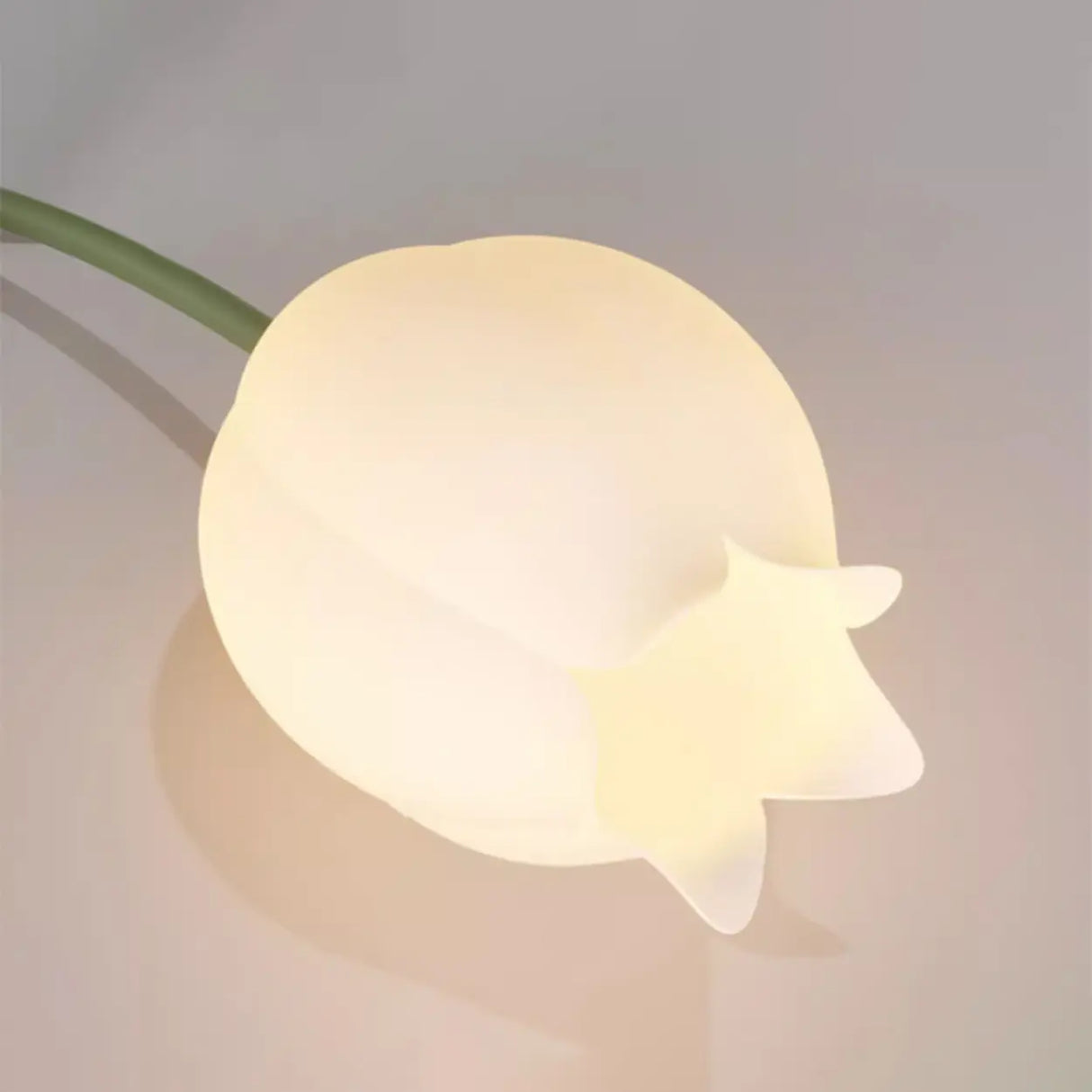 White Flower Shape Semi-Flush Mount Ceiling Lamp 6-Head Image - 16