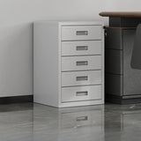 White Large Fireproof Lockable Storage Filing Cabinet Image - 20