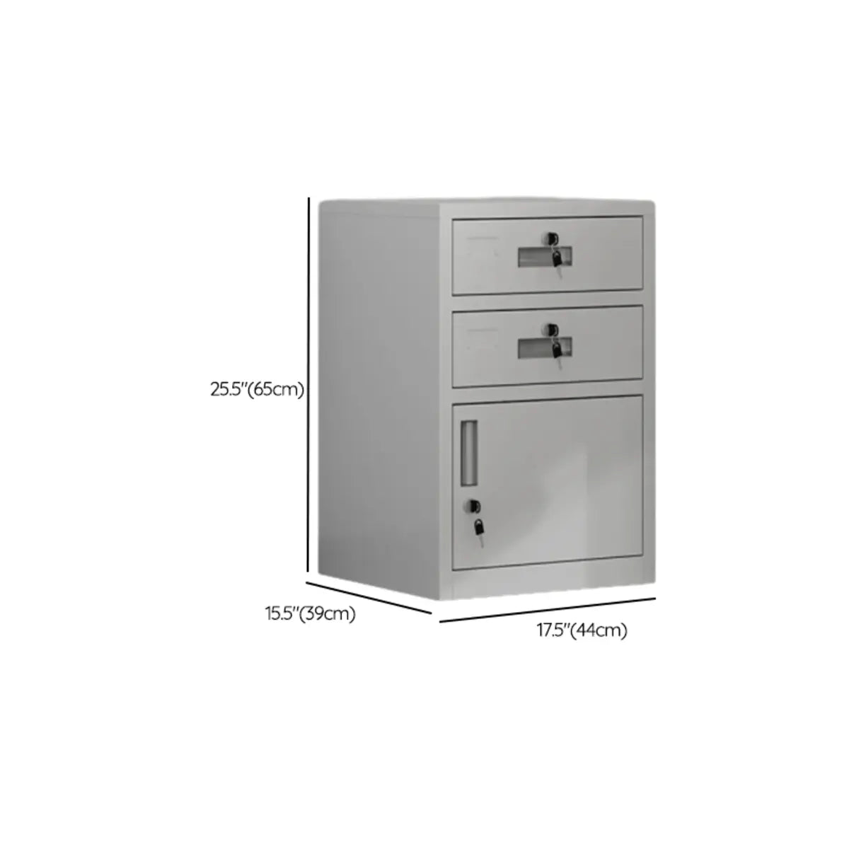 White Large Fireproof Lockable Storage Filing Cabinet Image - 25