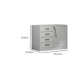 White Large Fireproof Lockable Storage Filing Cabinet Image - 28