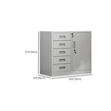 White Large Fireproof Lockable Storage Filing Cabinet Image - 29