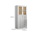 White Large Fireproof Lockable Storage Filing Cabinet Image - 33