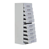 White Large Steel Locking Drawer Storage Filing Cabinet Image - 21