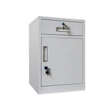 White Large Steel Locking Drawer Storage Filing Cabinet Image - 4