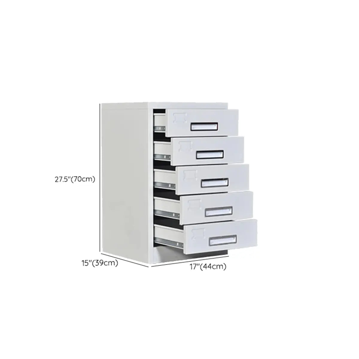 White Large Steel Locking Drawer Storage Filing Cabinet Image - 42