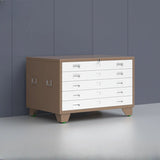 White Lateral Steel Small Lockable Filing Cabinets Image - 13