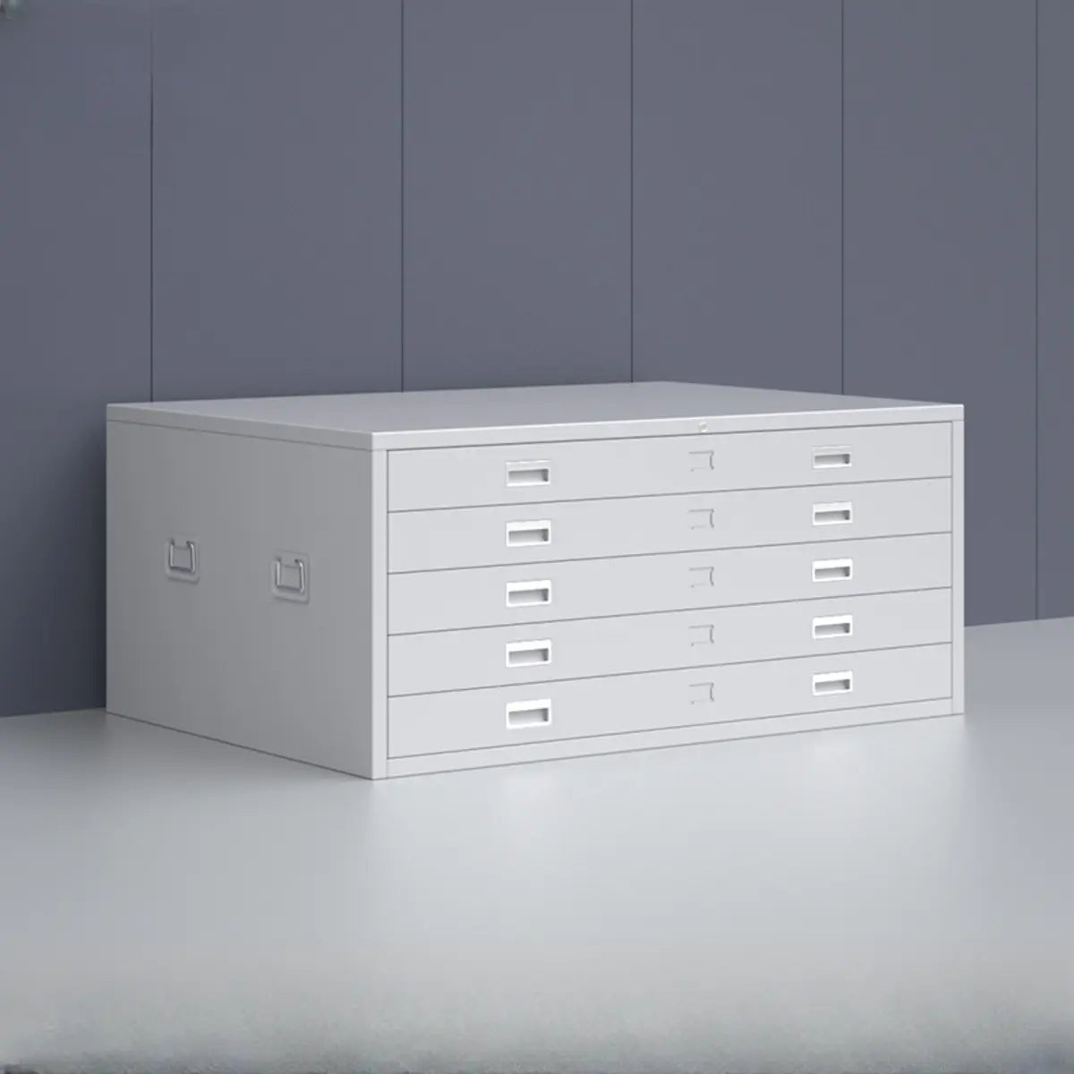 White Lateral Steel Small Lockable Filing Cabinets Image - 22