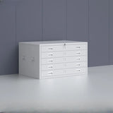 White Lateral Steel Small Lockable Filing Cabinets Image - 26