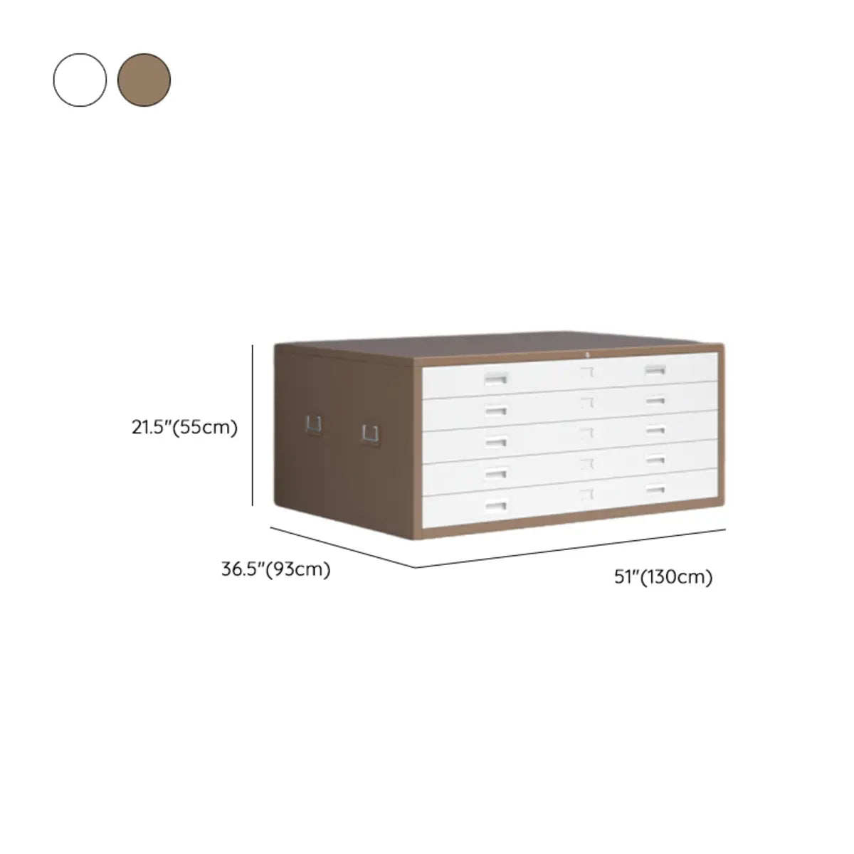 White Lateral Steel Small Lockable Filing Cabinets Image - 31