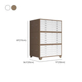 White Lateral Steel Small Lockable Filing Cabinets Image - 34