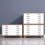 White Lateral Steel Small Lockable Filing Cabinets Image - 4