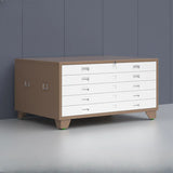 White Lateral Steel Small Lockable Filing Cabinets Image - 5