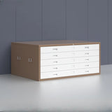 White Lateral Steel Small Lockable Filing Cabinets Image - 7