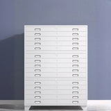 White Lateral Steel Small Lockable Filing Cabinets Image - 8