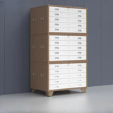 White Lateral Steel Small Lockable Filing Cabinets Image - 9