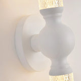 White Linear Clear Glass Bathroom Decor Vanity Light Image - 24