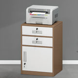 White Lockable Steel Drawers Large Filing Cabinets Image - 28