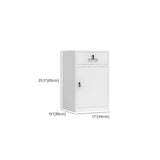 White Lockable Steel Drawers Large Filing Cabinets #size